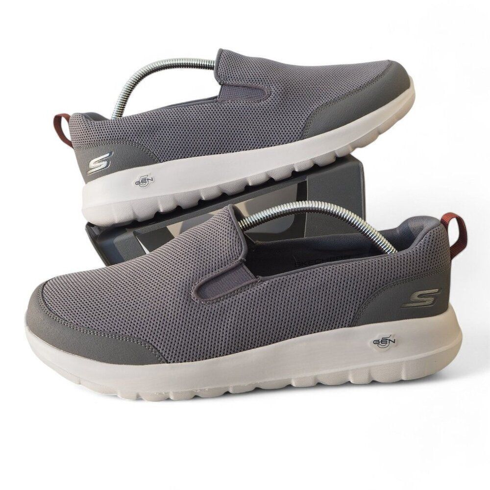 Skechers GOwalk Max Clinched Slip-on Comfort Shoes Grey 216010WW Men's 11WW